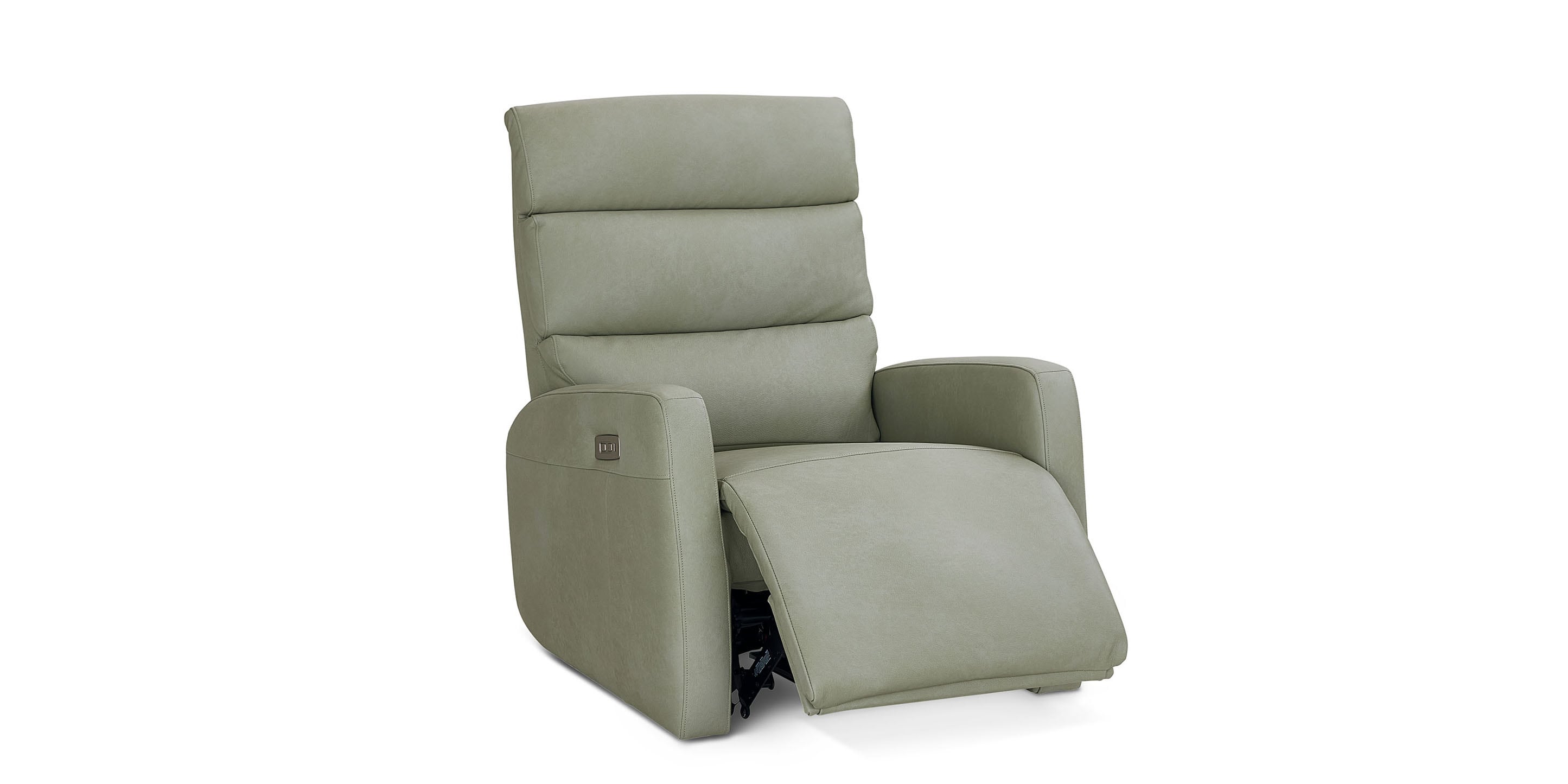 Somers Leather Track Arm Power Zero Gravity Wall Recliner - Thumbnail 2