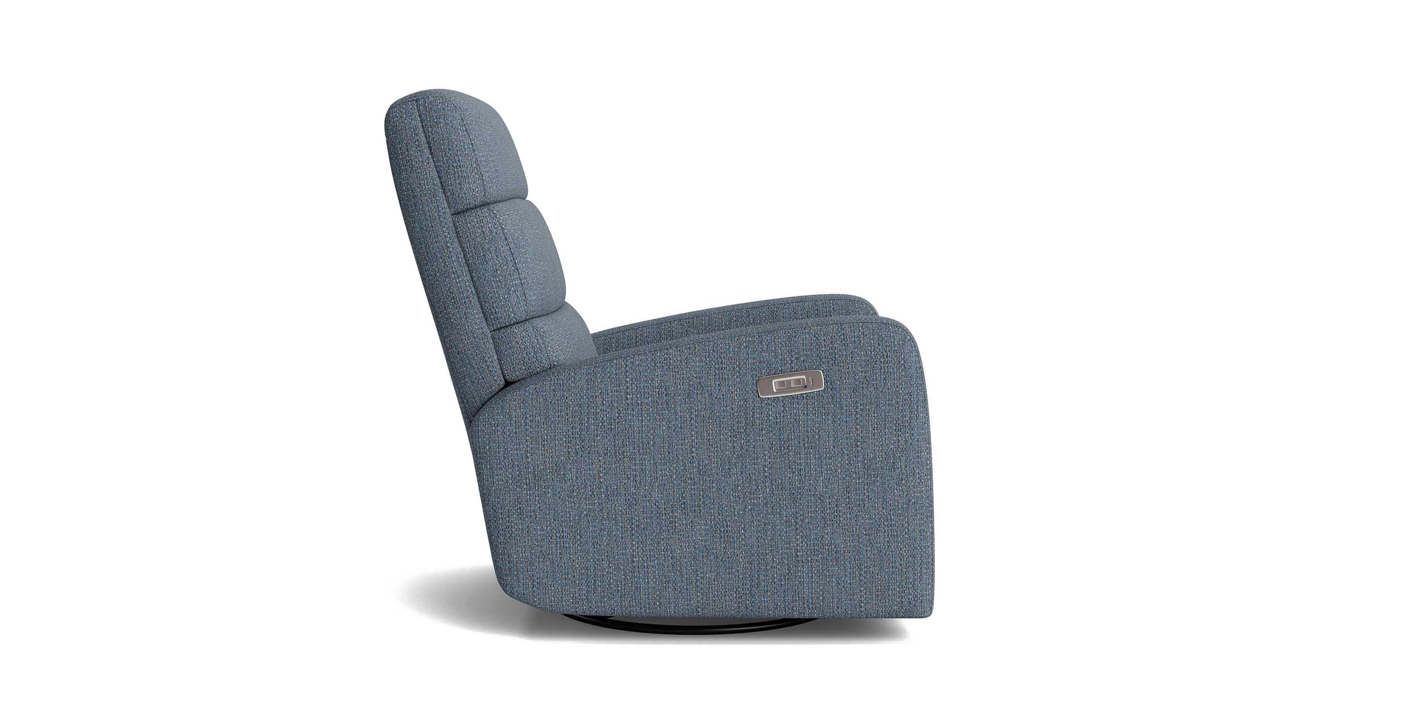 Hudson Track Arm Swivel Glider Power Recliner - Thumbnail 4