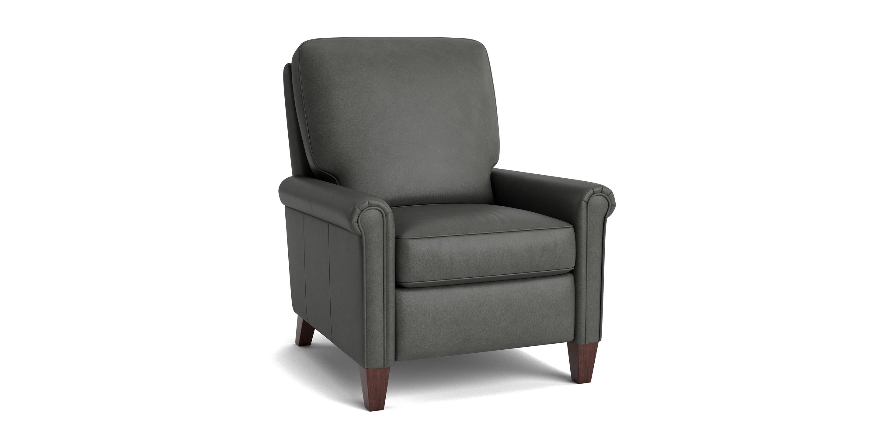 Thompson Leather Panel Arm Accent Chair - Thumbnail 3