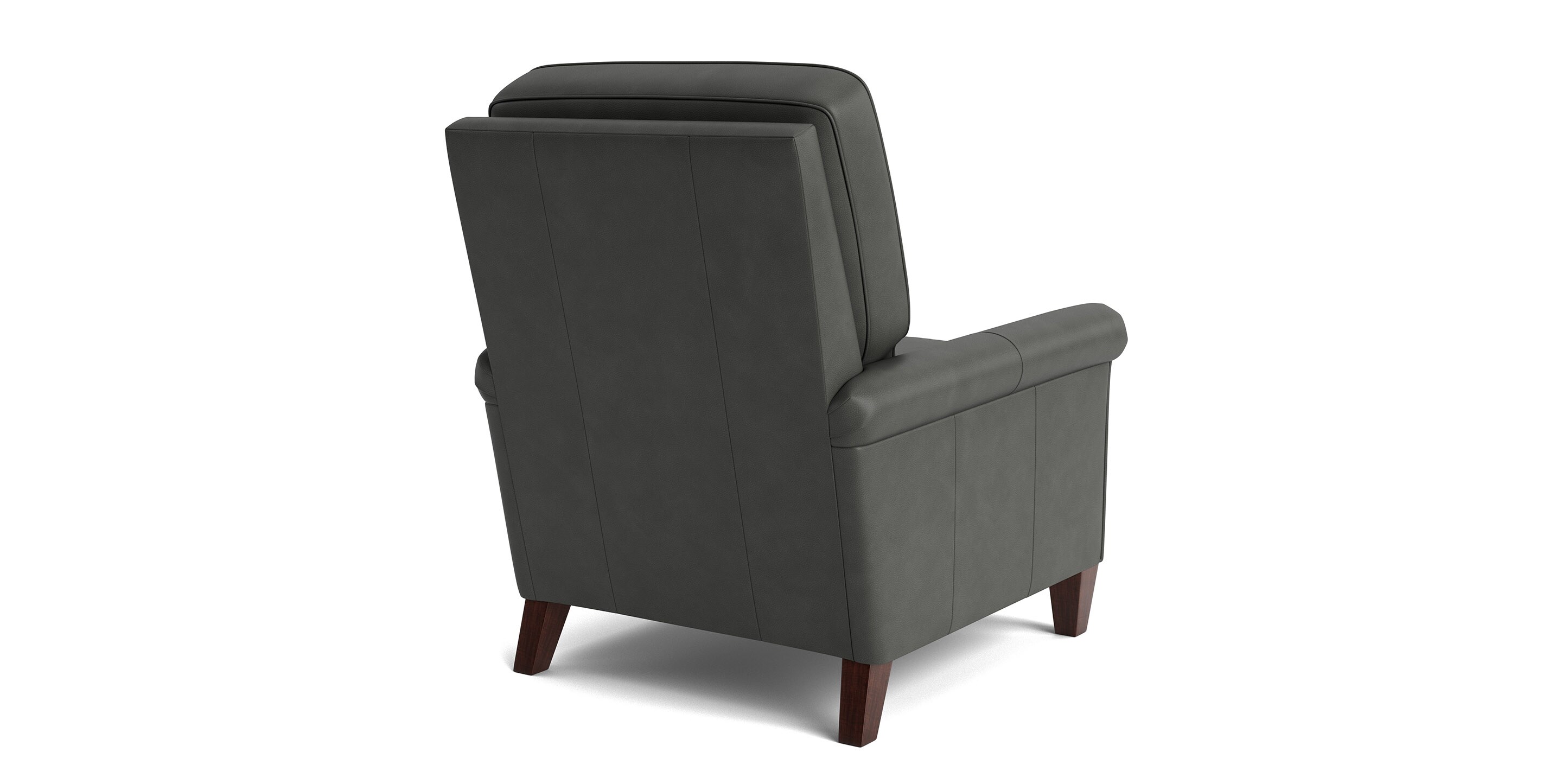 Thompson Leather Panel Arm Accent Chair - Thumbnail 4