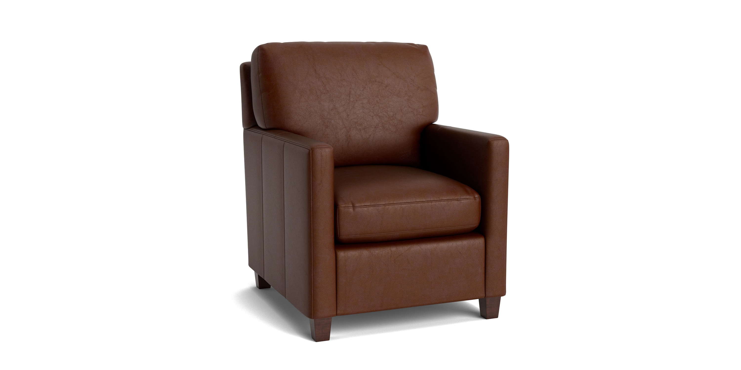 Trent Leather Accent Chair | Bassett Furniture