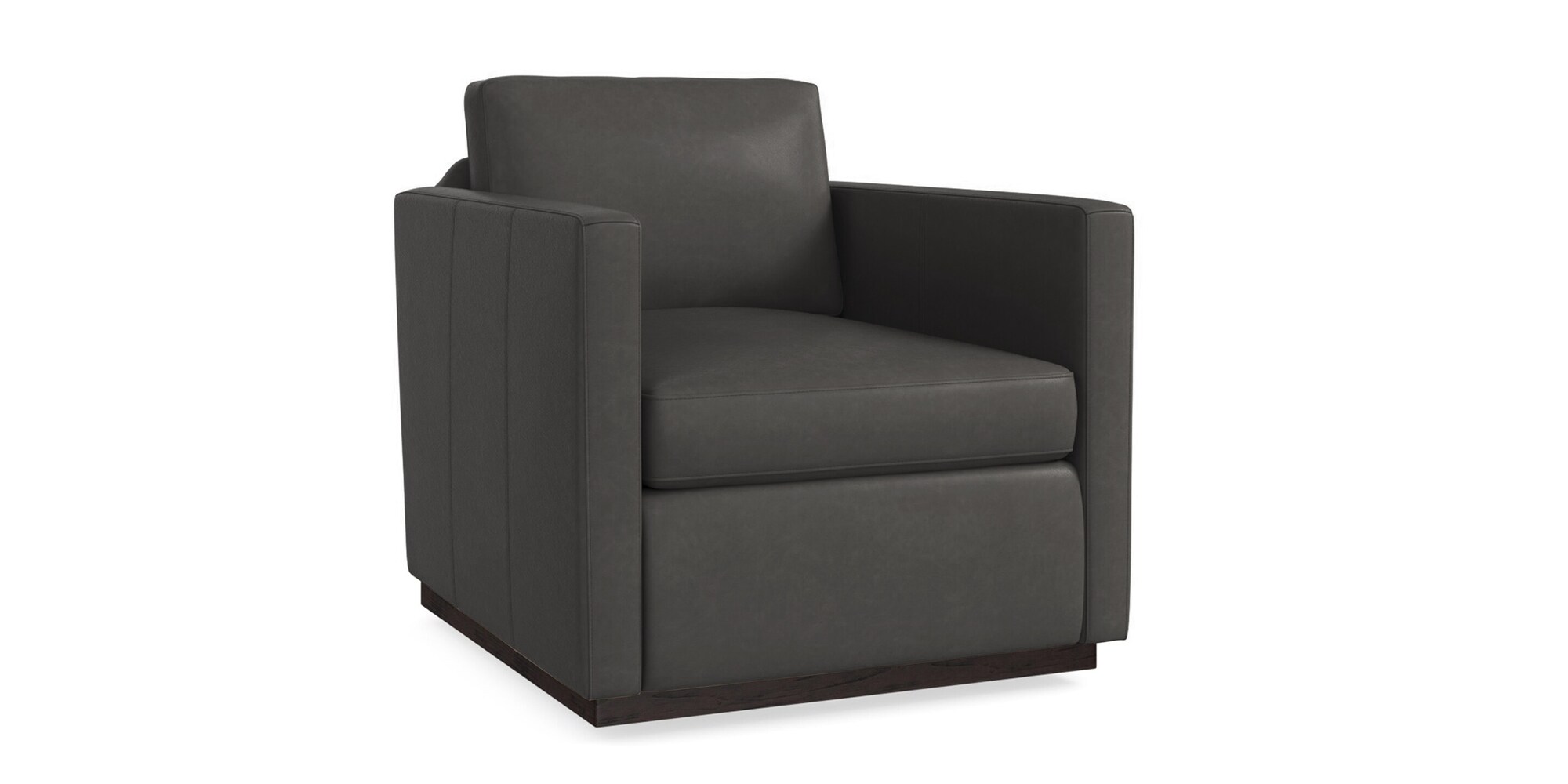 Myles Leather Swivel Chair Bassett Furniture