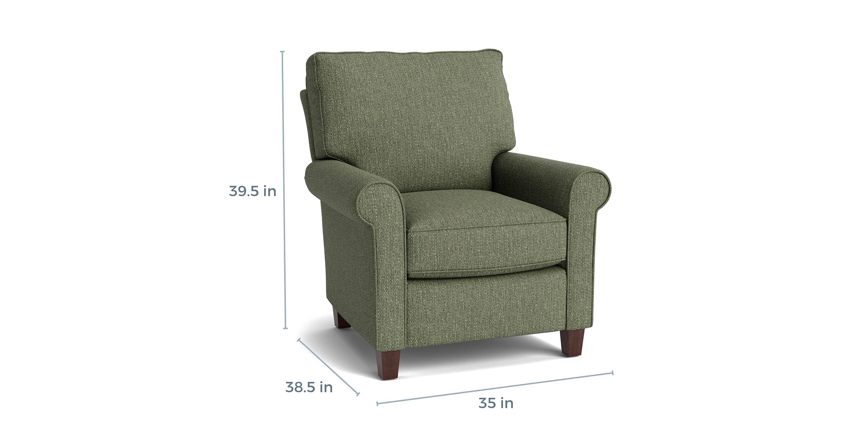 Oswell Roll Arm Accent Chair - Thumbnail 3