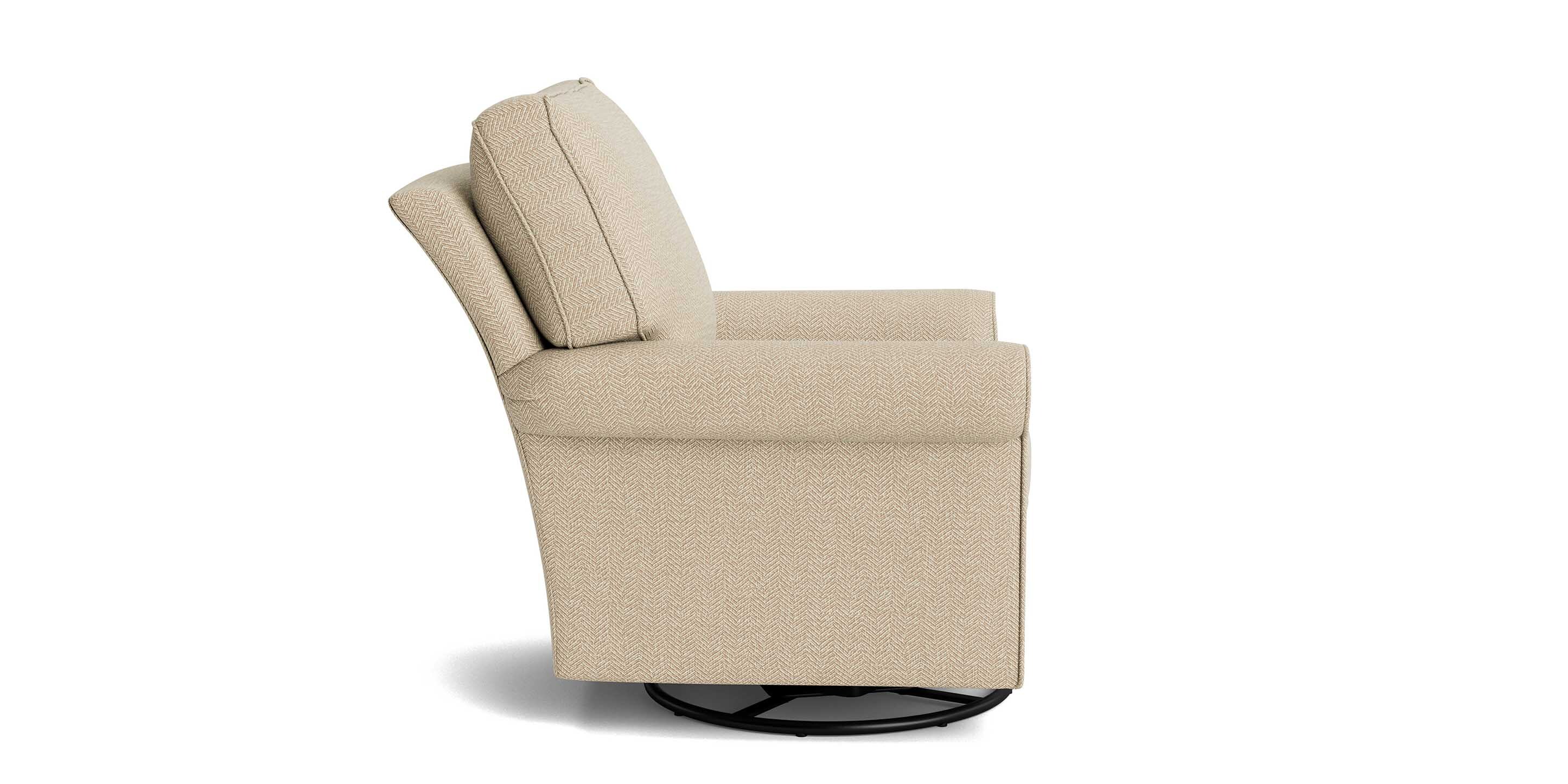 Oswell Roll Arm Accent or Swivel Glider Chair - Thumbnail 2