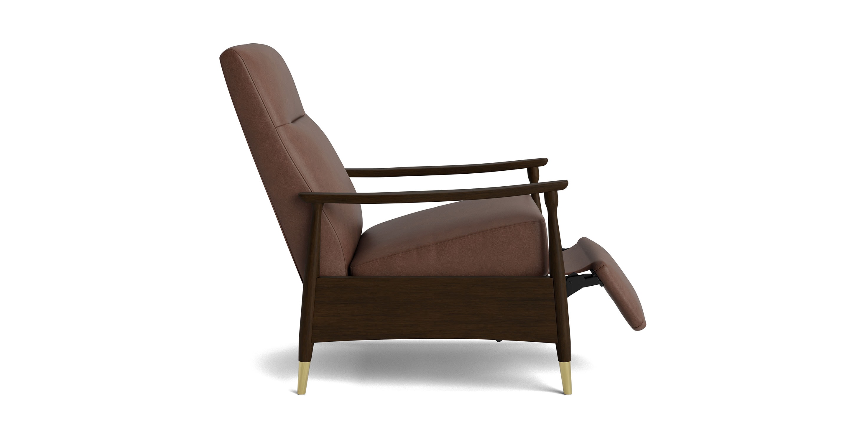 Maris Leather Manual Recliner - Thumbnail 3