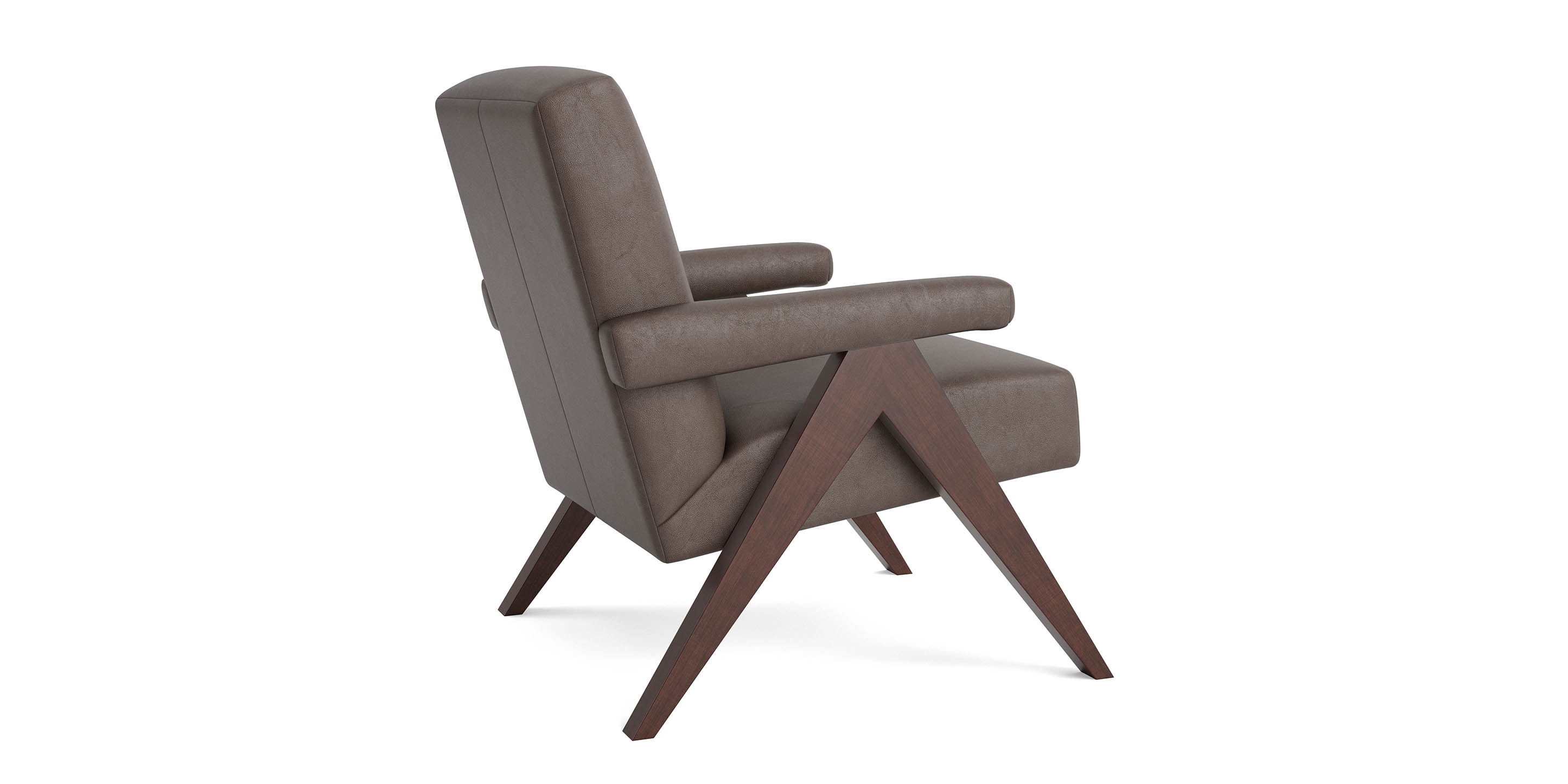 Raeford Leather Accent Chair - Thumbnail 4