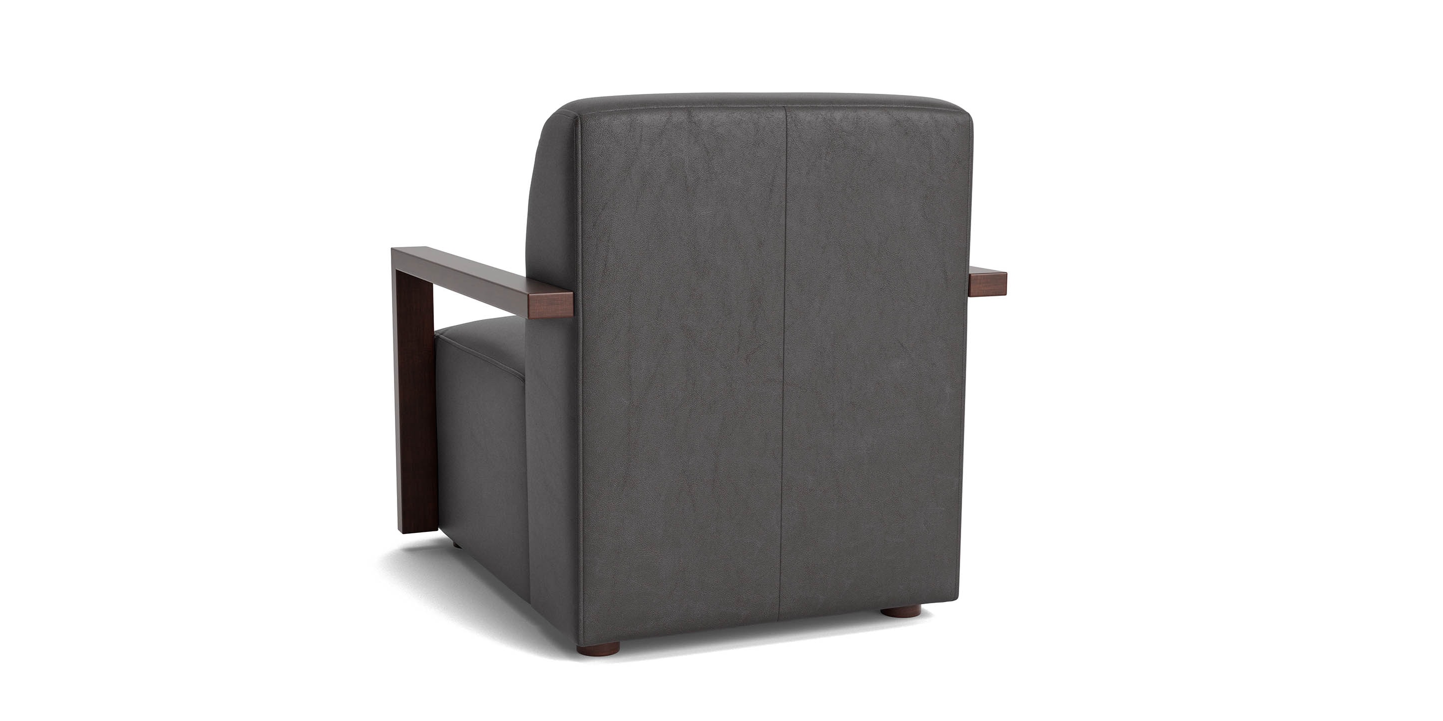 Creswell Leather Accent Chair - Thumbnail 2