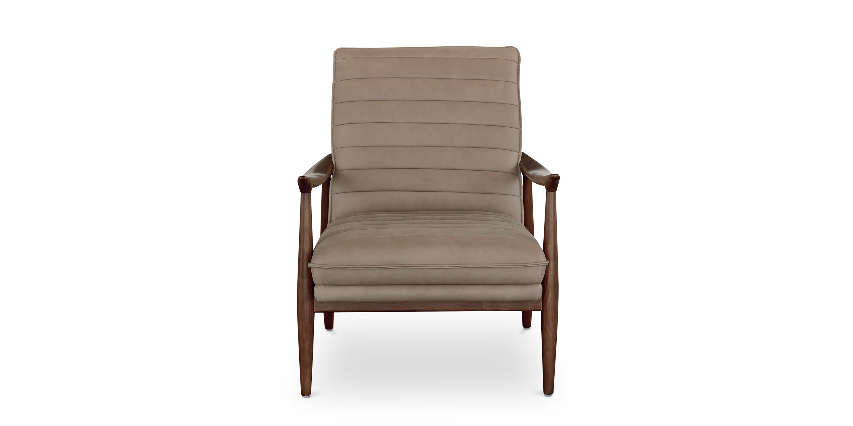 Ellis Leather Accent Chair - Thumbnail 3