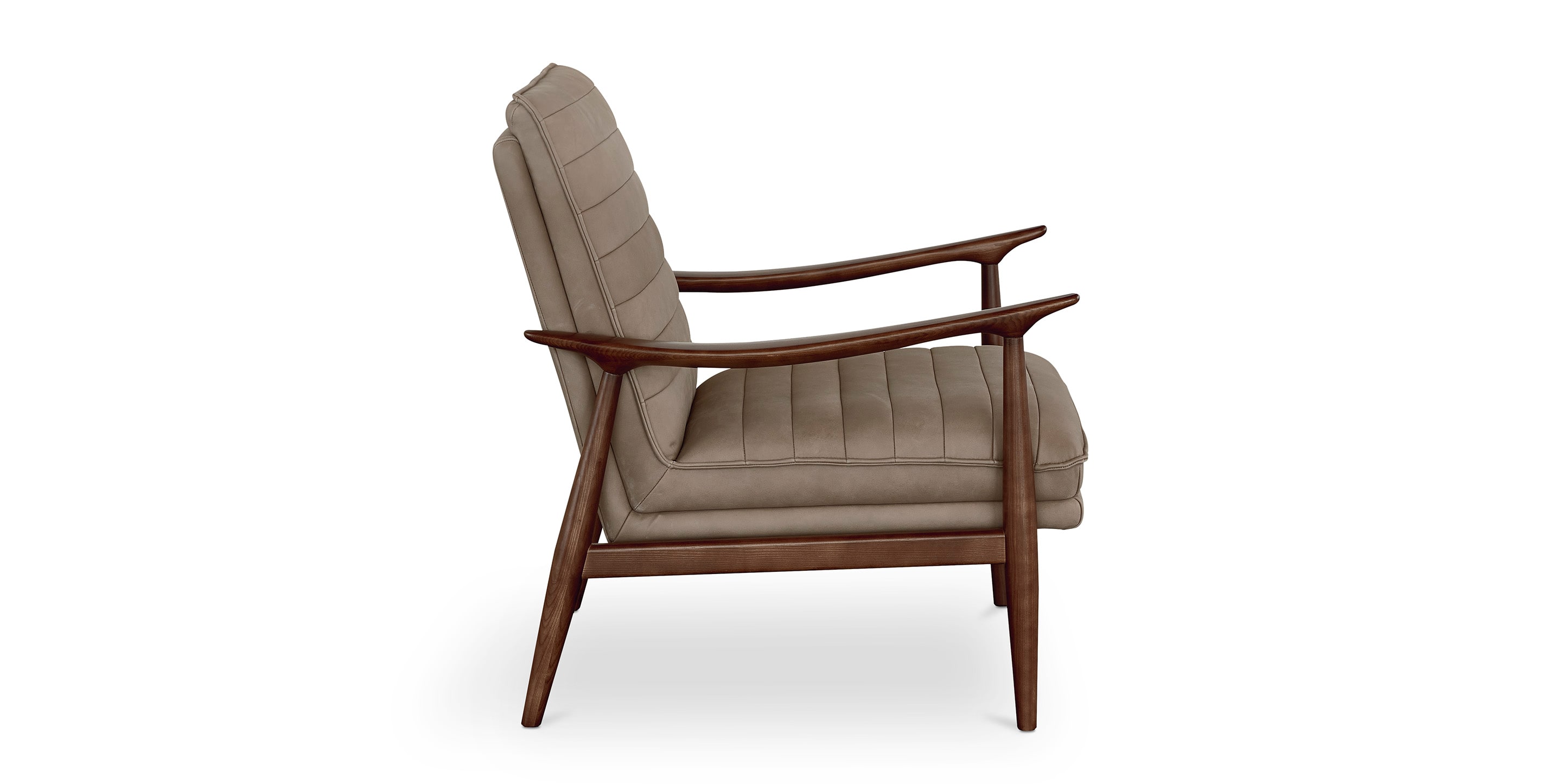 Ellis Leather Accent Chair - Thumbnail 2