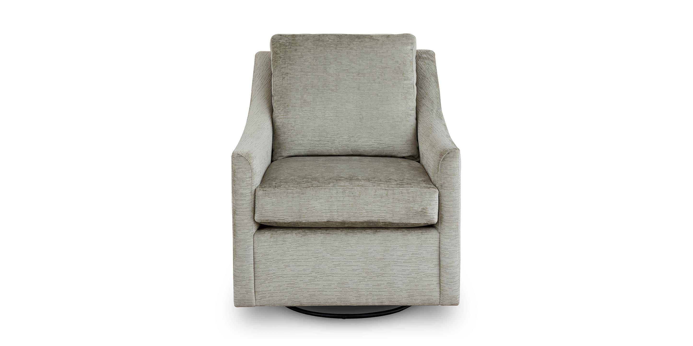 Sloan Slope Arm Swivel Glider Chair - Thumbnail 4