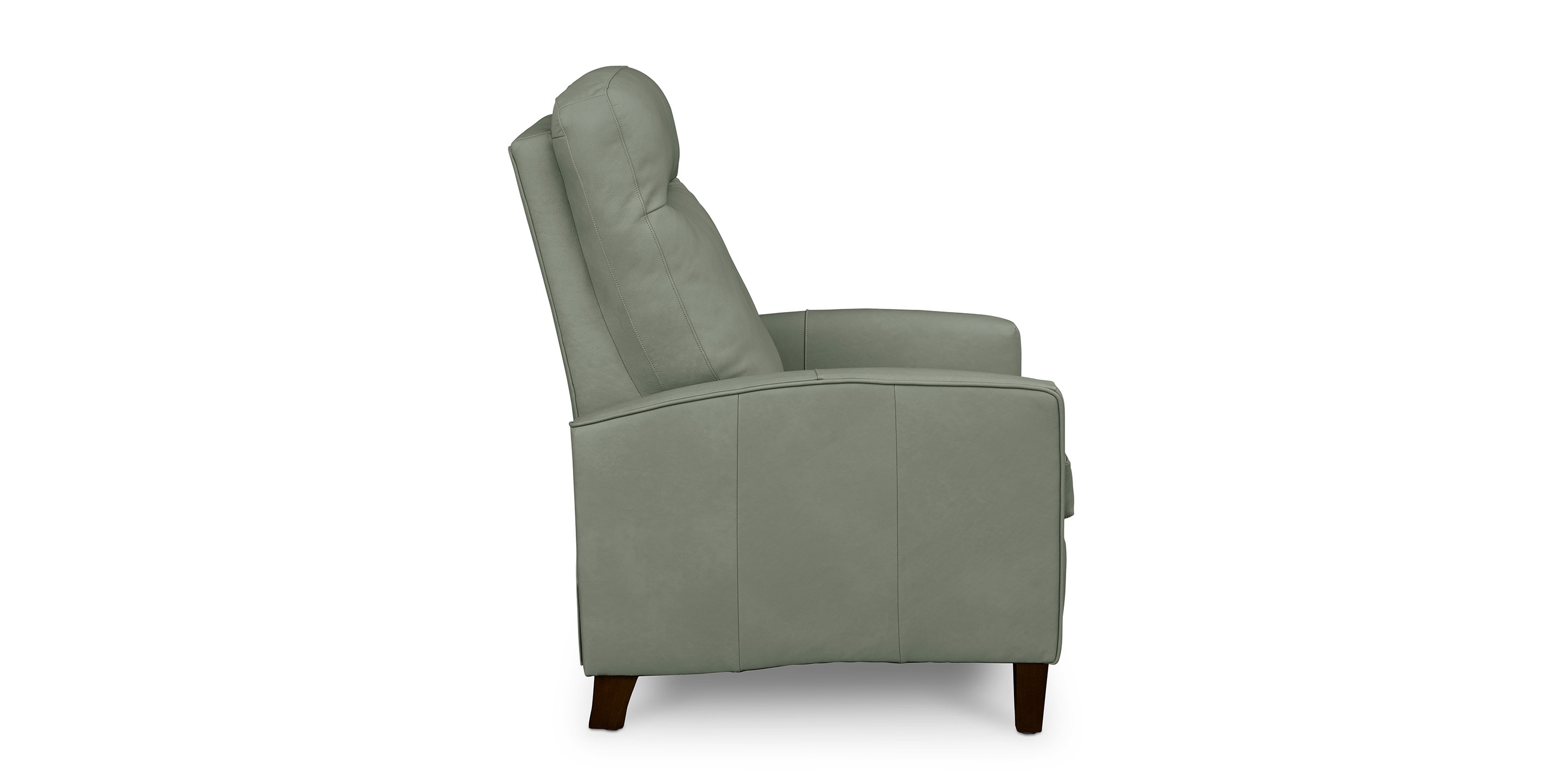 Emmett Leather Track Arm Lay Flat Power Recliner - Thumbnail 3