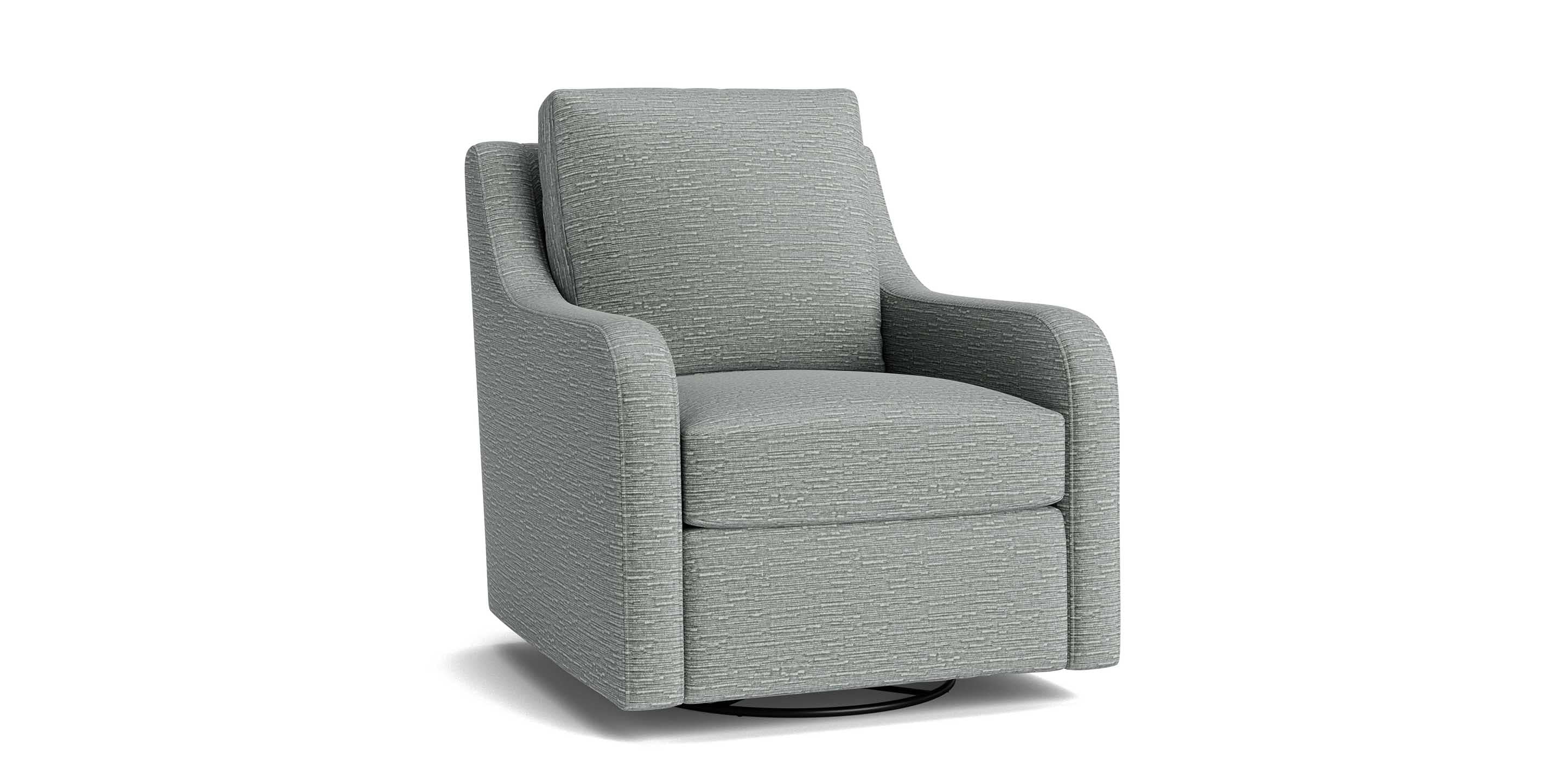Scarlett Slope Arm Swivel Glider Chair - Thumbnail 3