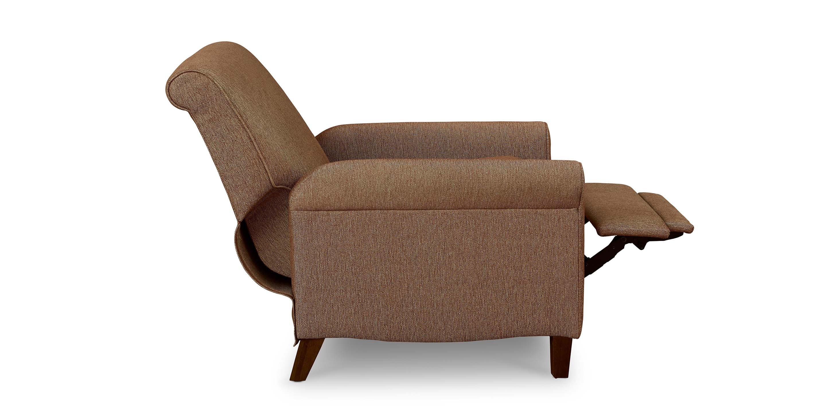 Nelson Sock Arm Lay Flat Manual Recliner - Thumbnail 4