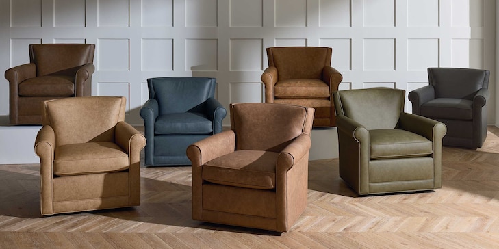 Leather Swivel Chair image number 2