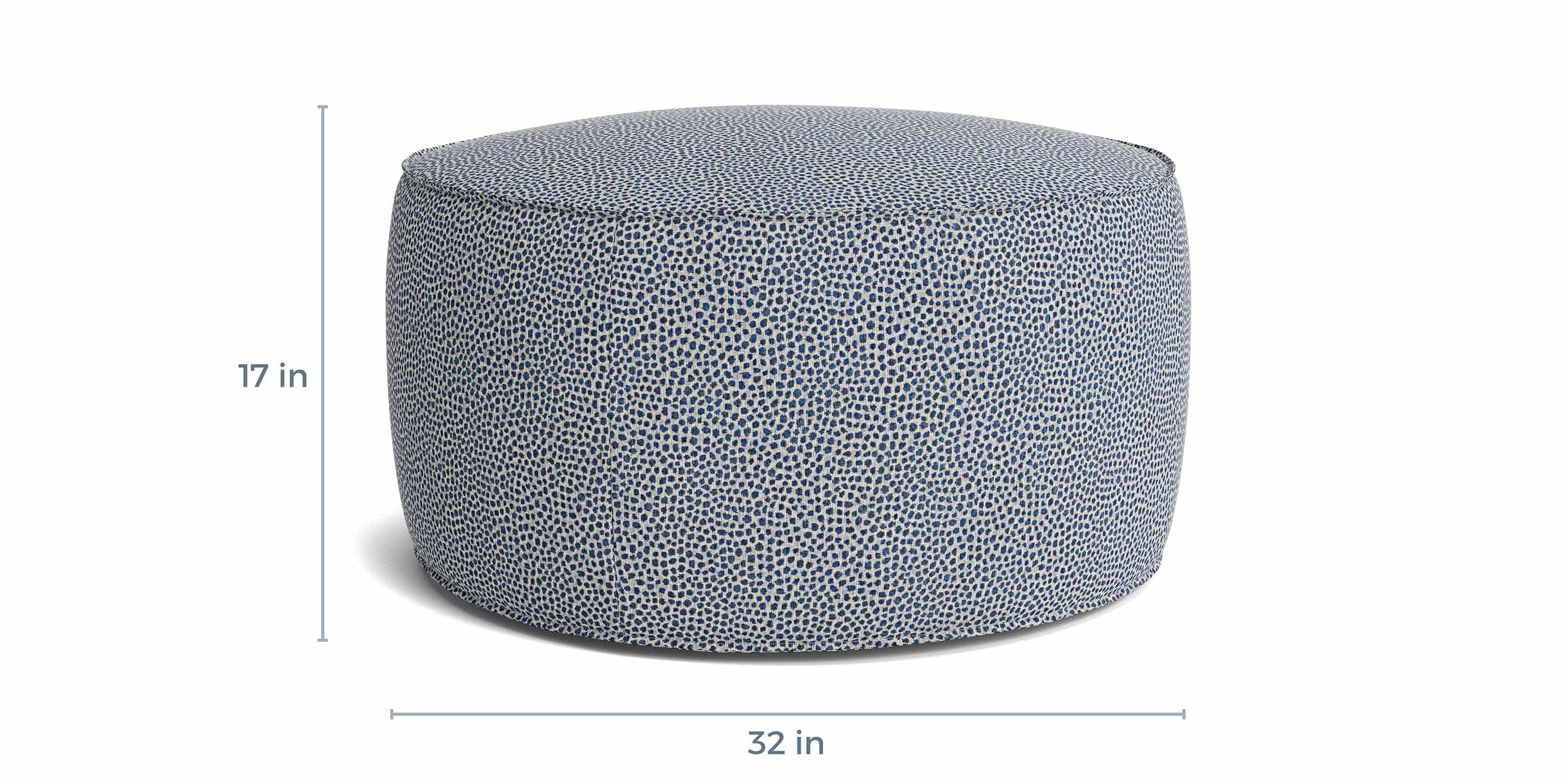 Rhonda Round Ottoman - Thumbnail 2