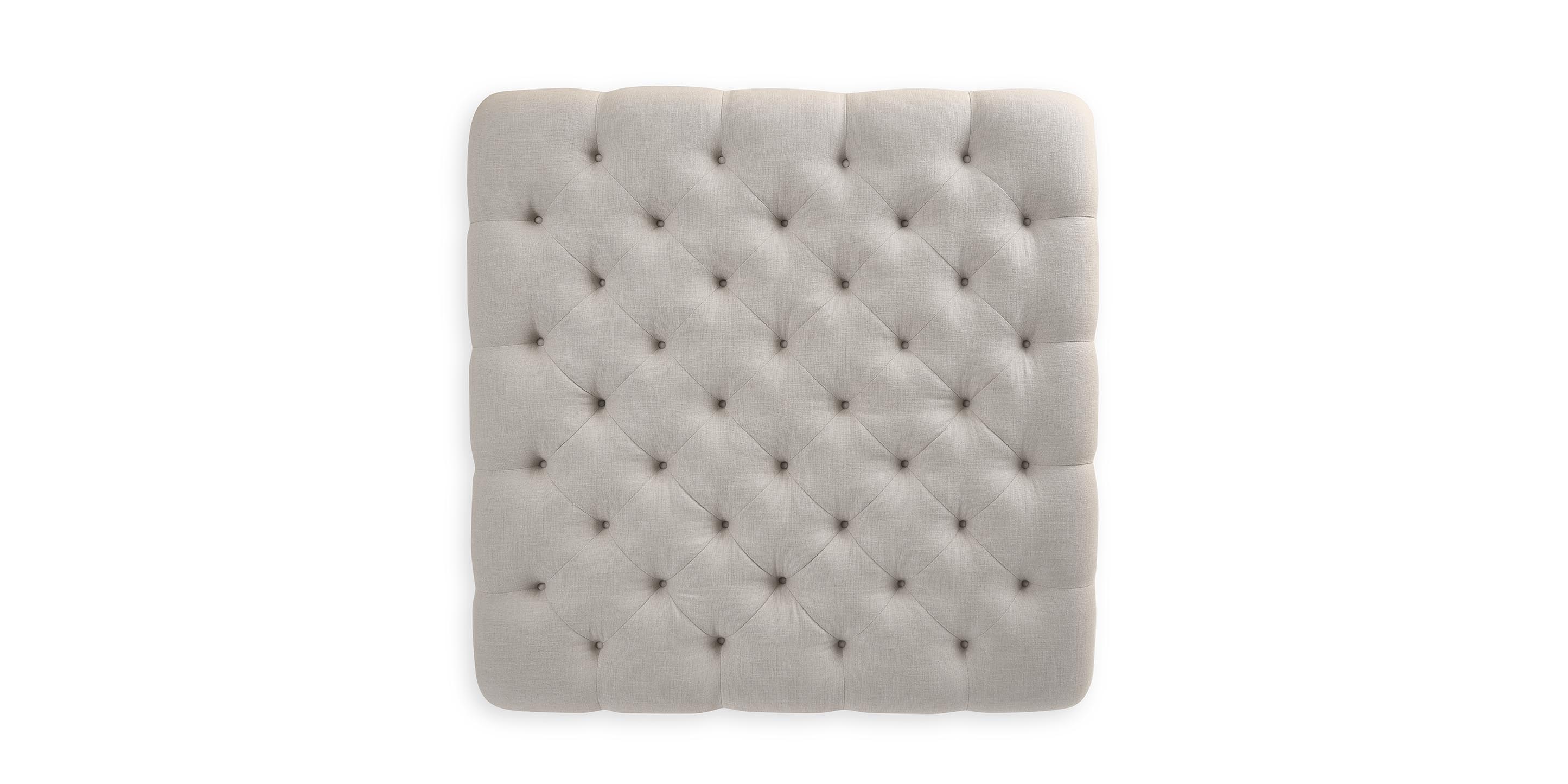 Belwood Tufted Square Ottoman - Thumbnail 4
