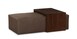 50" Rectangle Ottoman w/Table