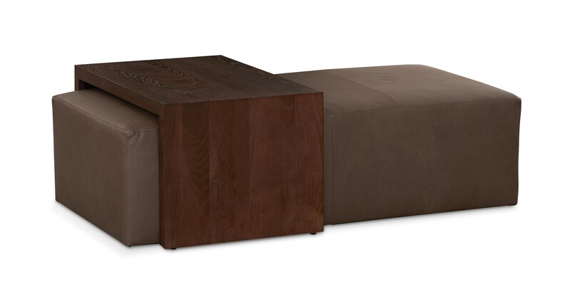 50" Rectangle Ottoman w/Table image number 2