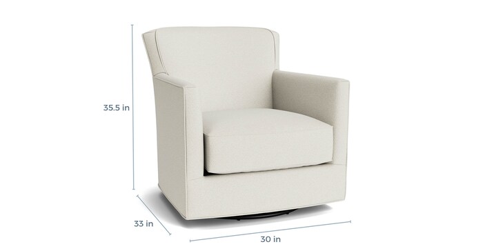 New American Living Thin Track Arm Swivel Glider Chair image number 4