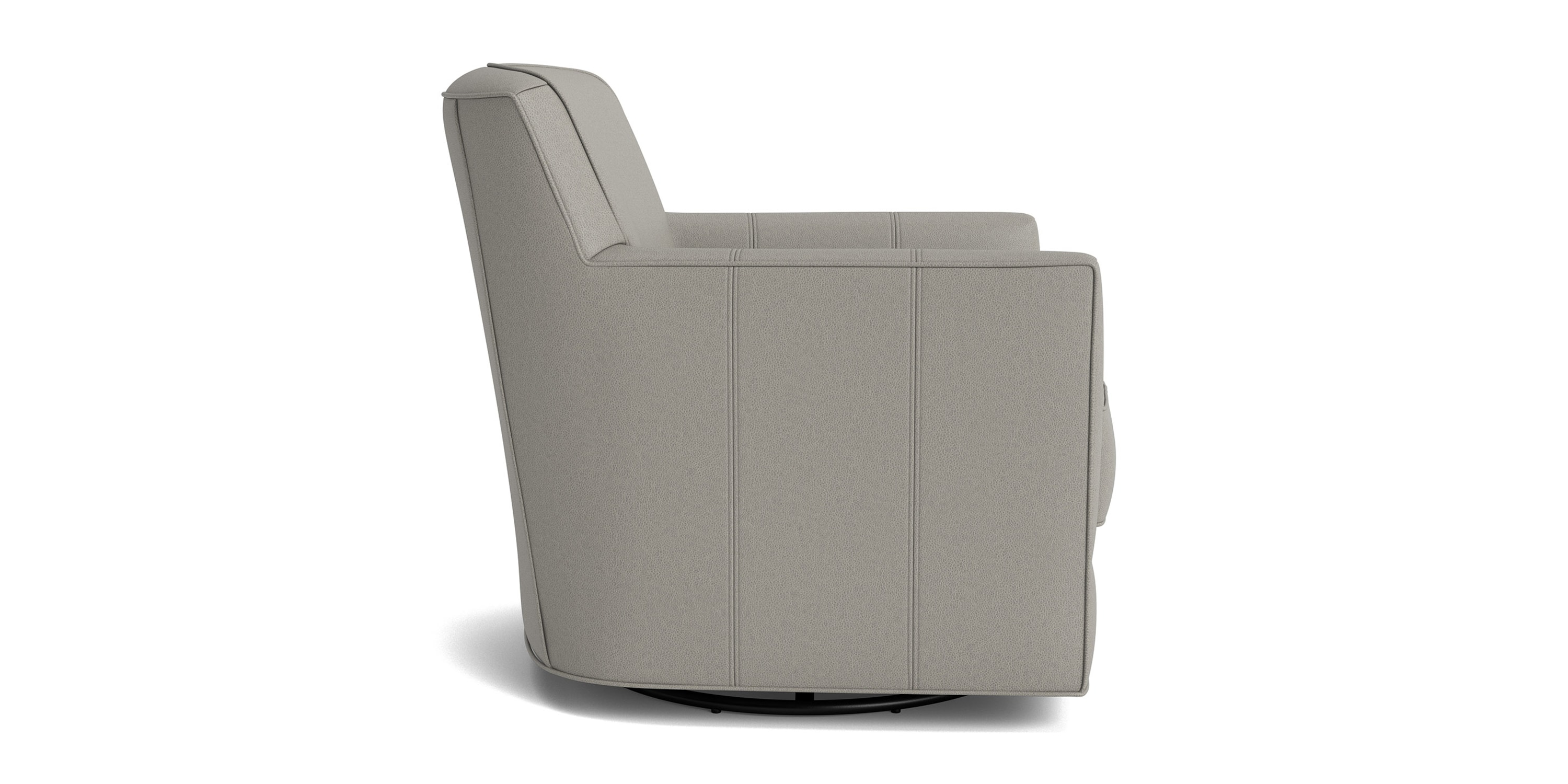 New American Living Leather Swivel Glider Bassett Furniture