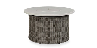 Oasis Outdoor Wicker Fire Table