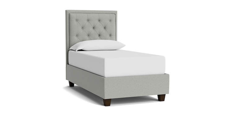 Tufted Twin Rectangular Storage Bed image number 0