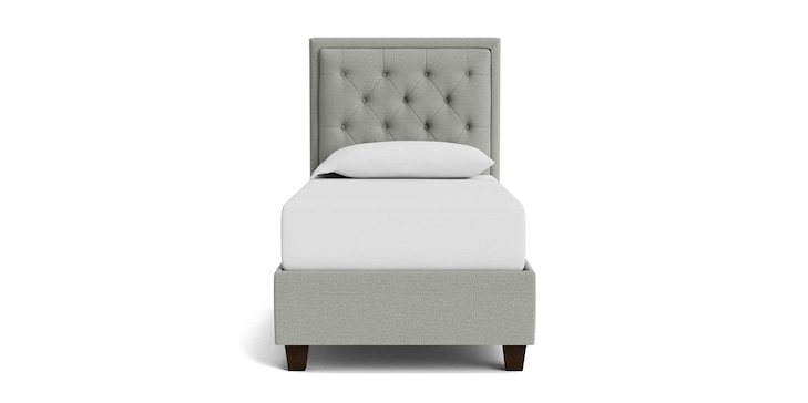 Tufted Twin Rectangular Storage Bed image number 1