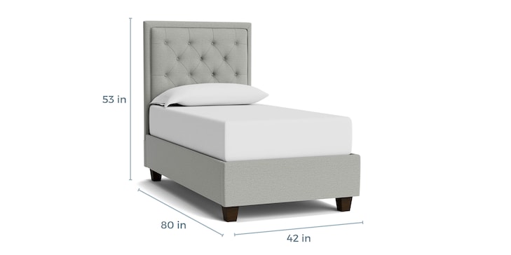 Tufted Twin Rectangular Storage Bed image number 3
