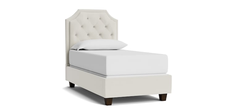 Tufted Twin Clipped Corner Bed image number 0