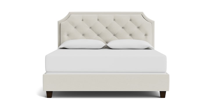 Tufted King Clipped Corner Storage Bed image number 1
