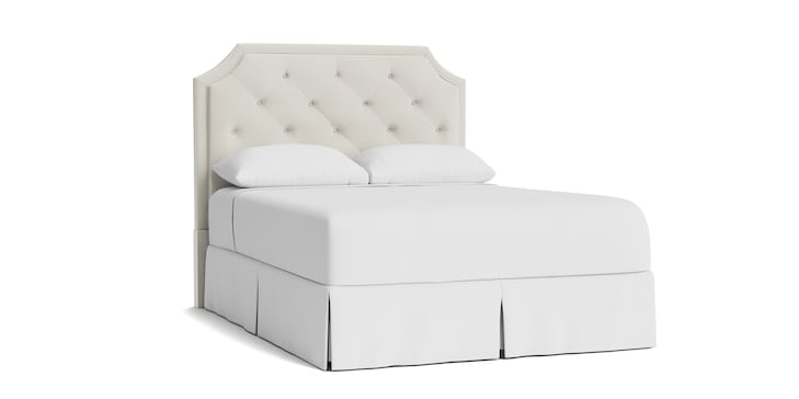 Tufted Clipped Corner Queen Headboard image number 0