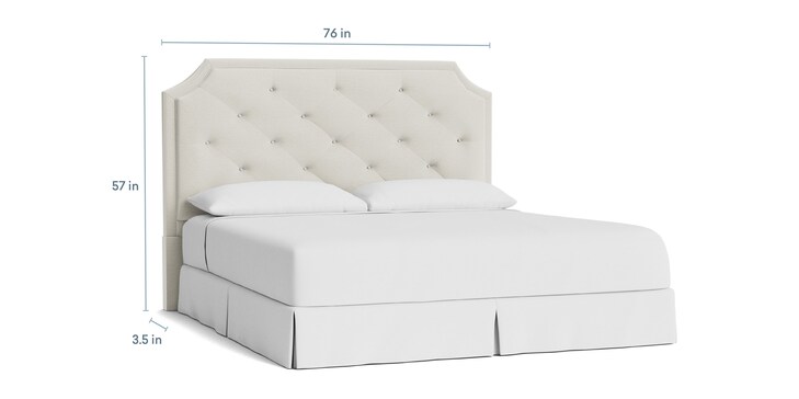 Tufted Clipped Corner Cal King Hdbd image number 3