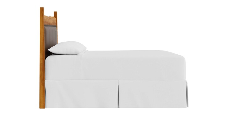 Maple Live Edge Lthr Panel Hdbd Queen image number 5