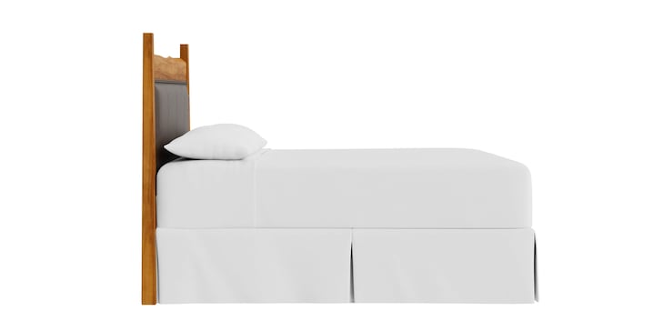 Maple Live Edge Lthr Panel Hdbd Queen image number 7