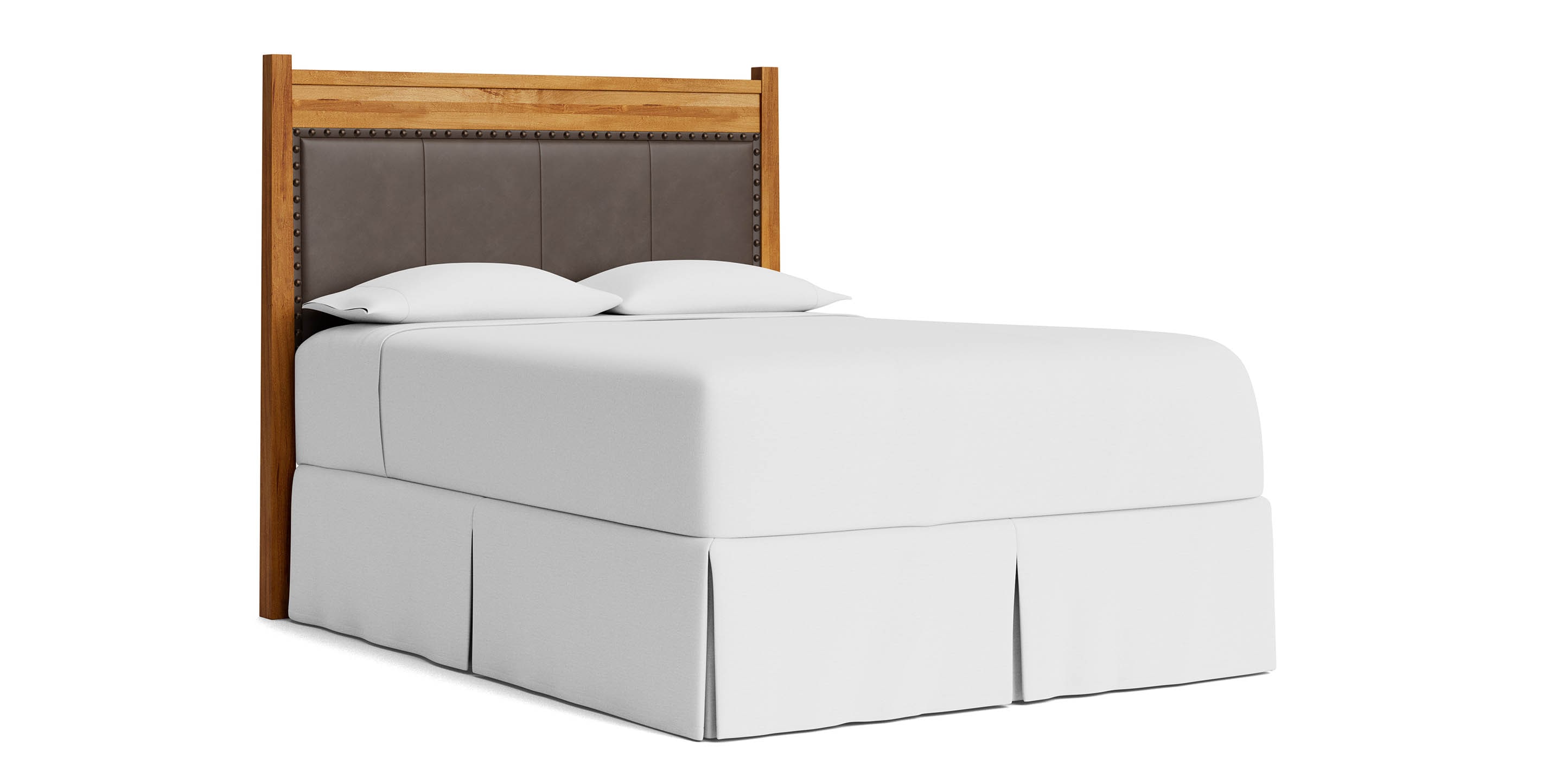 Benchmade Heritage Leather Upholstered Headboard or Bed - Thumbnail 5