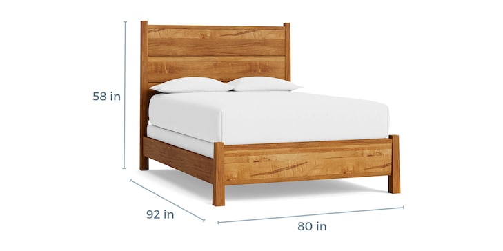 Maple Cal King Panel Bed image number 1