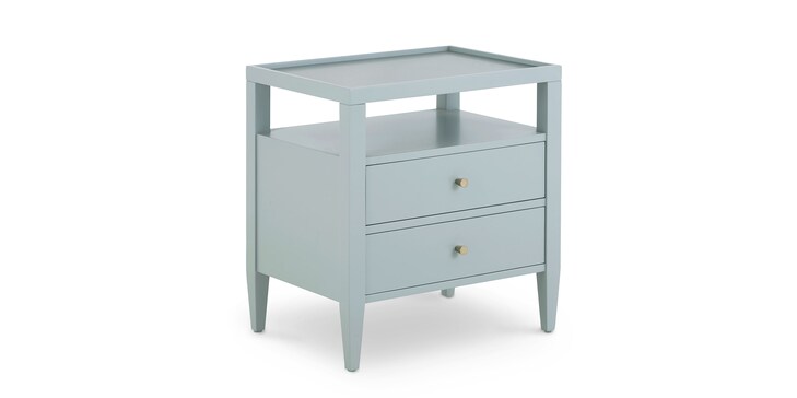 Willow Powder Blue 2 Drawer Nightstand image number 0