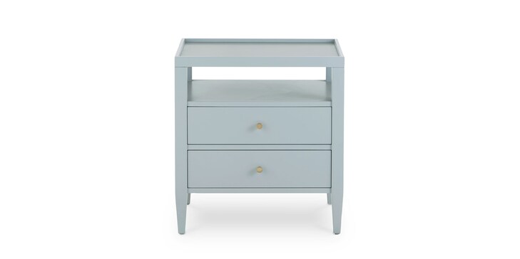 Willow Powder Blue 2 Drawer Nightstand image number 3
