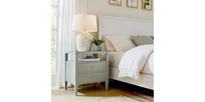 Willow Powder Blue 2 Drawer Nightstand