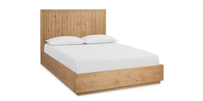 Andora Weathered Natural Panel Bed