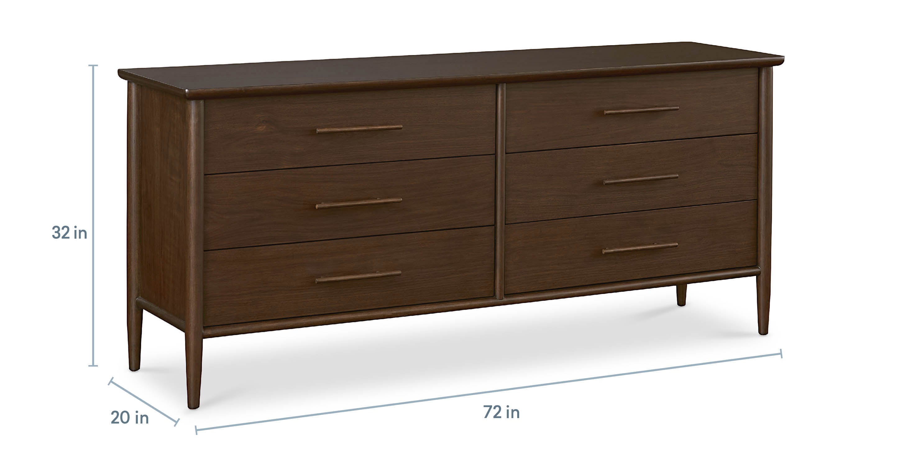 Copenhagen 6 Drawer Dresser - Thumbnail 5