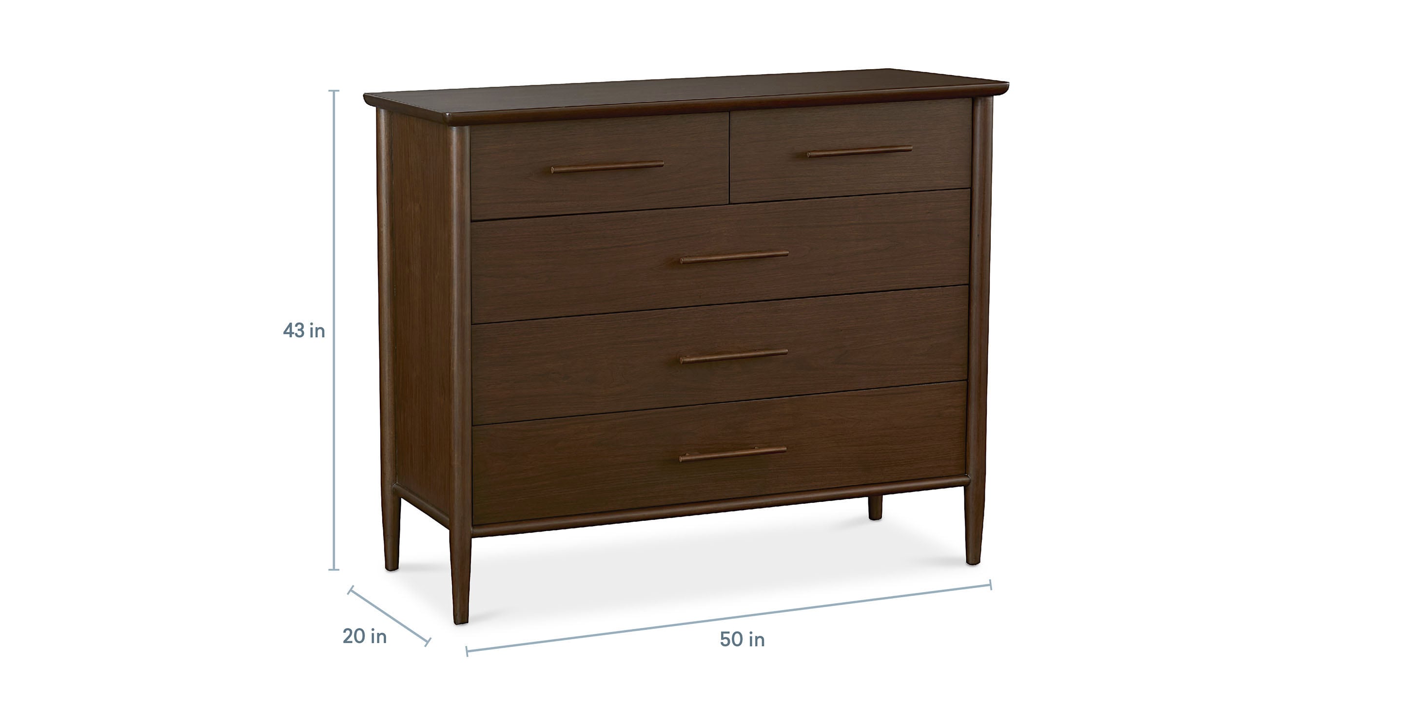 Copenhagen 5 Drawer Chest - Thumbnail 4