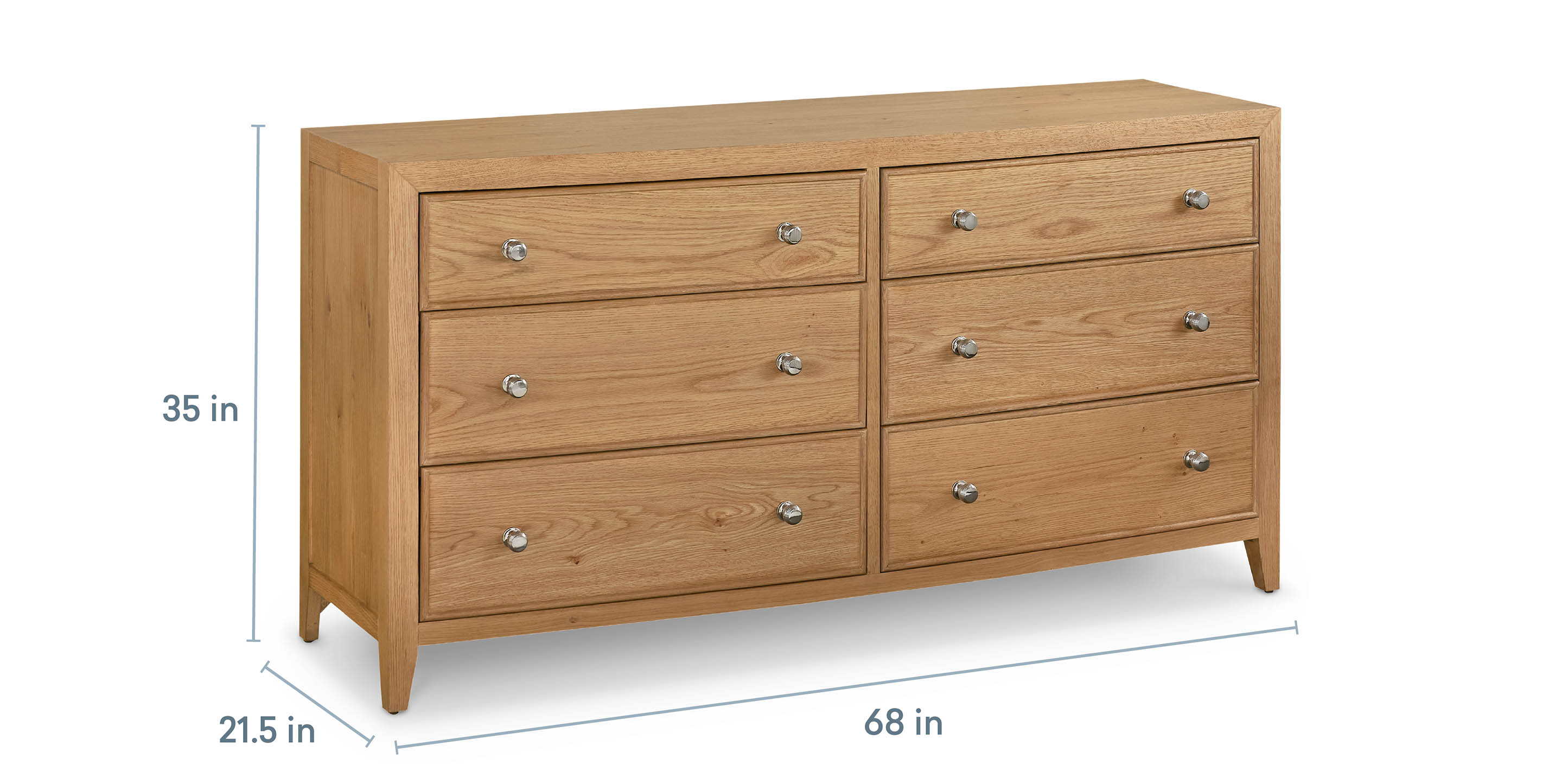 Newbury 6 Drawer Dresser - Thumbnail 3
