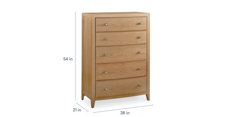 Newbury 5 Drawer Chest | Bassett Furniture