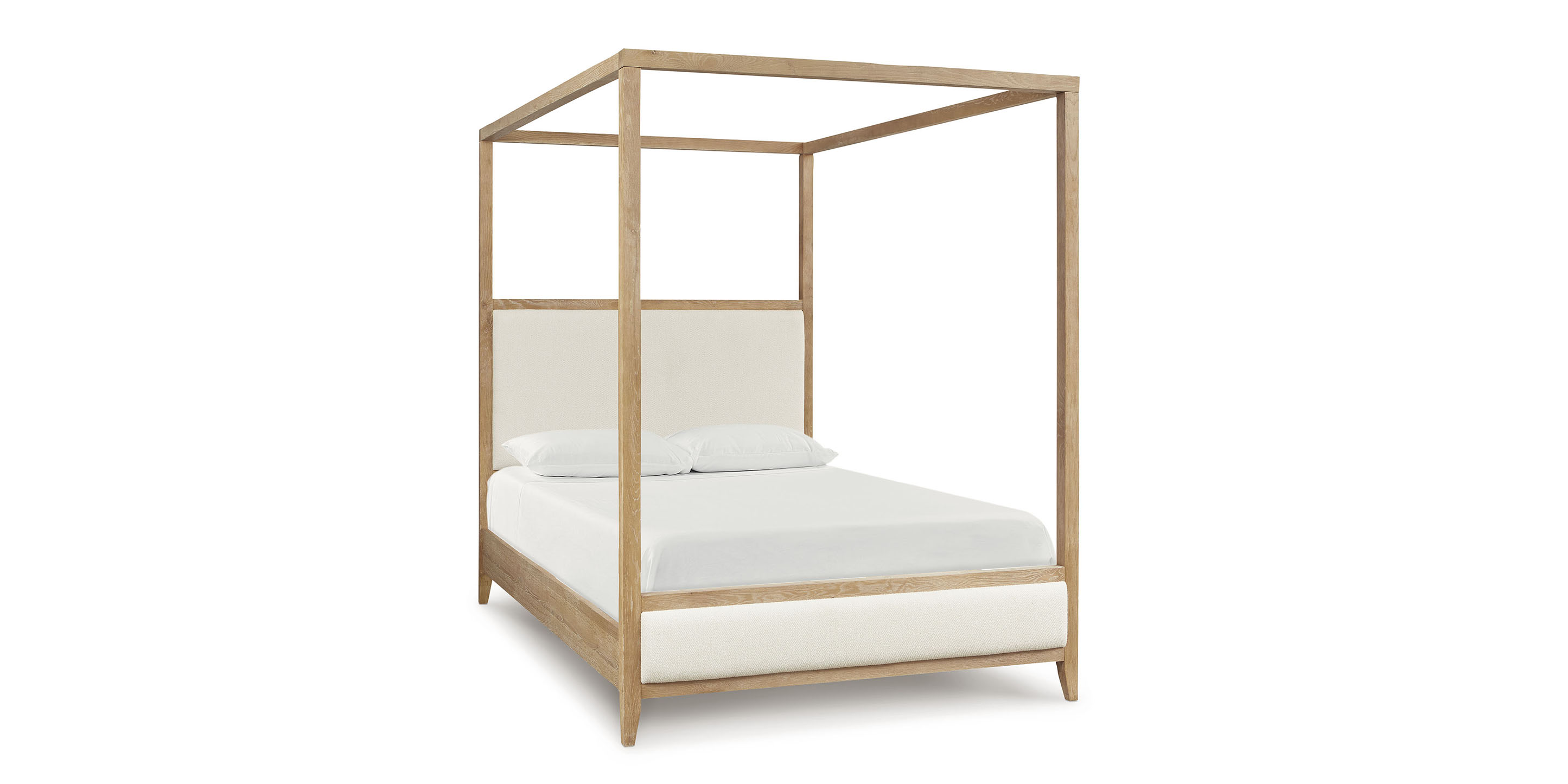 Courtland canopy bed and credenza
