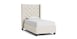 Tufted Twin Winged Storage Bed