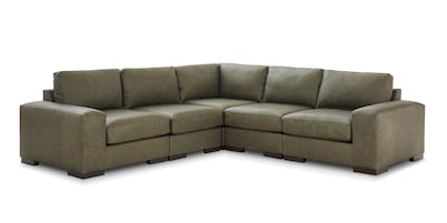 Southpark Leather L-Shaped Sectional
