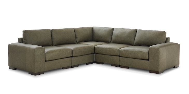 L Sectional, Leather image number 0
