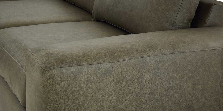L Sectional, Leather image number 4