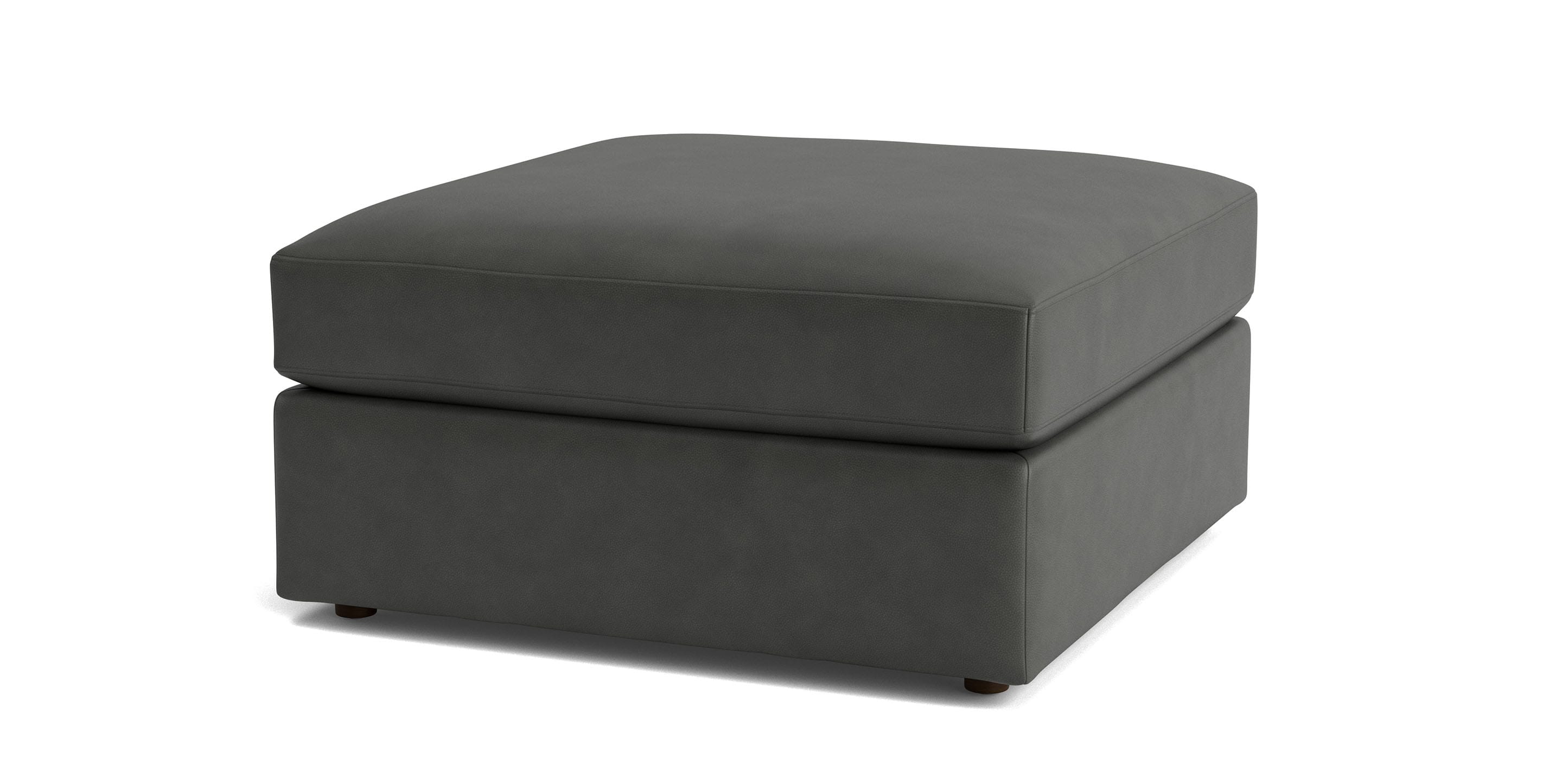 Beckham Leather Ottoman - Thumbnail 2